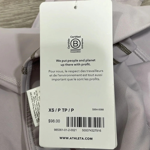 NWT Athleta Ultimate Stash Pocket Ignite 7/8 Tight Lavender XS - Picture 16 of 16